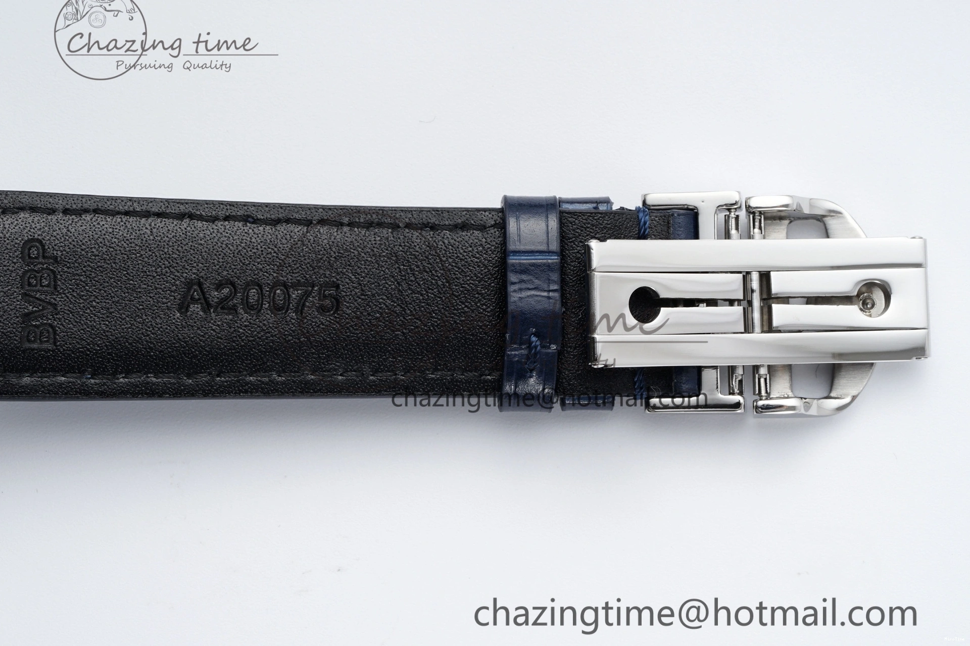 MIROTIME 0205 Portuguese Chrono IW371620 APSF 1:1 Best Edition White Blue Dial on Blue Leather Strap A MultiPurpose 7039